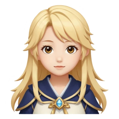 Cute Lumine from Genshin Impact in Photorealistic Hoyoverse Anime Style  sticker