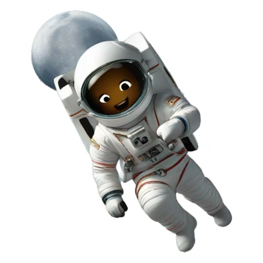 A Lamborghini rocketing and left earth. Now in space on its way to the moon. You can see the moon sticker