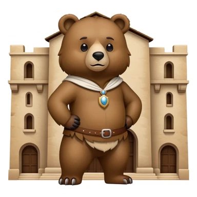 Bear at Alamo sticker