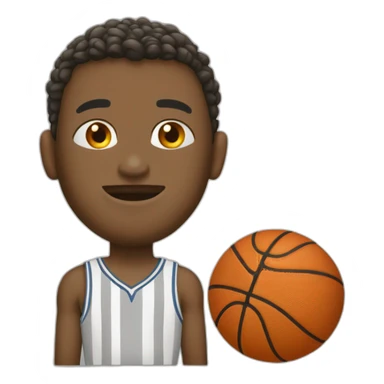 ballon de basket vivant  sticker