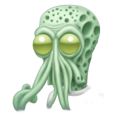 Squidward Q Tentacles Sponge Bob sticker