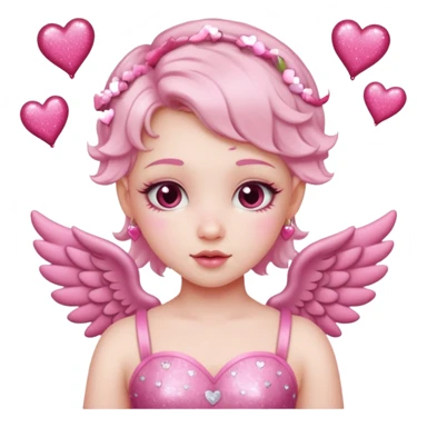 cupid bow and arrow super girly sticker