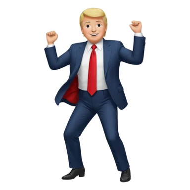 Donald Trump dancing sticker