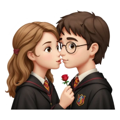 Harry Potter kissing hermione sticker