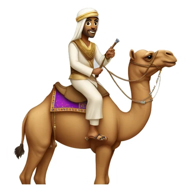 arabian prince on the camel sticker