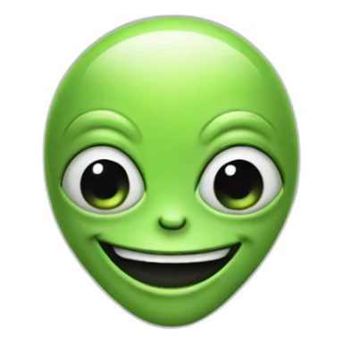happy alien sticker