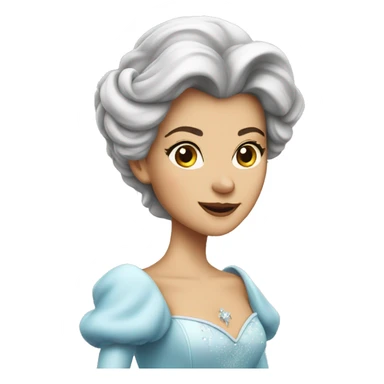 Fairy godmother brunette sticker