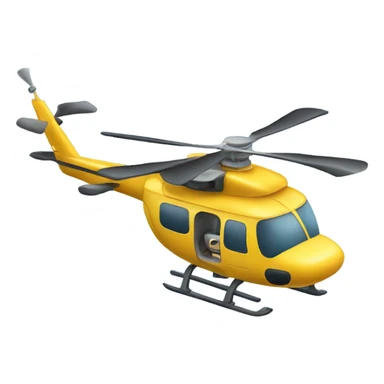 Helicopter with sunglasses  sticker