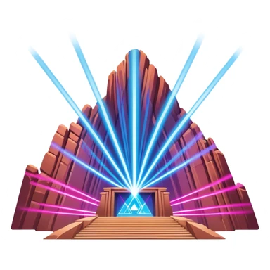 Laser EDM show at red rocks amphitheater sticker