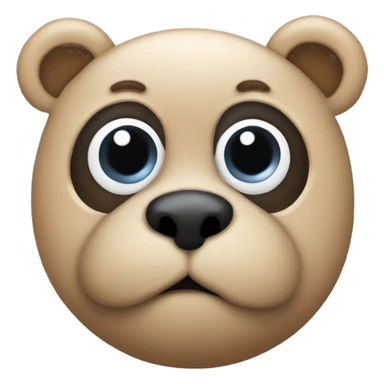 Osito con ojos de crazon sticker