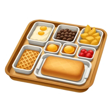 rectangle tray meal sticker
