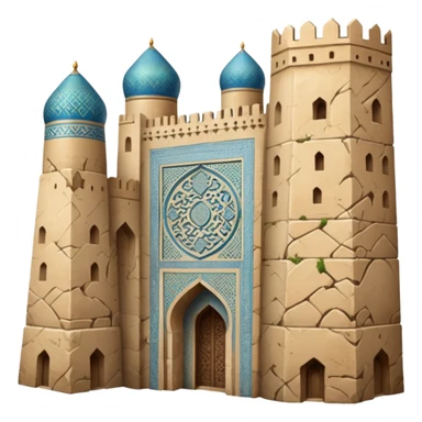 samarkand city walls, no frame sticker