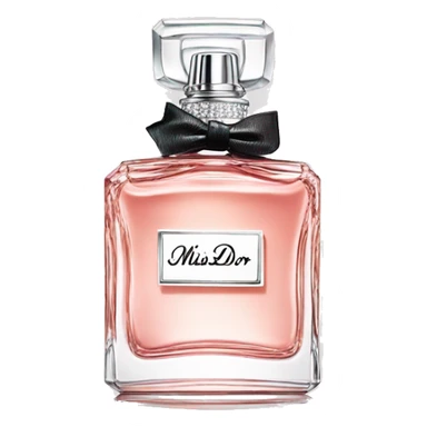 miss dior perfume bottle  sticker