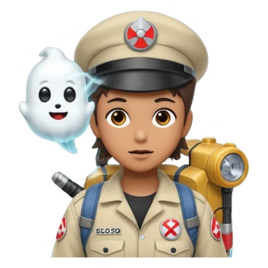 Create me a Ghost Buster in Solo leveling anime style sticker