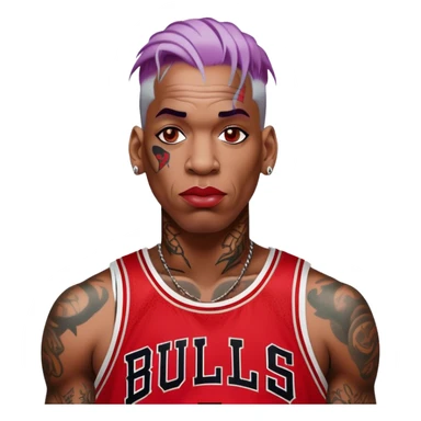 Dennis Rodman Chicago bulls sticker