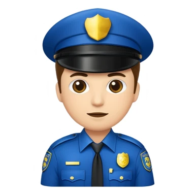 fancy police officer sticker