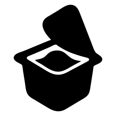 A sauce in a fast food packaging sticker