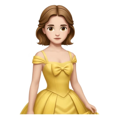 emma watson as belle Cinematic Realistic sticker