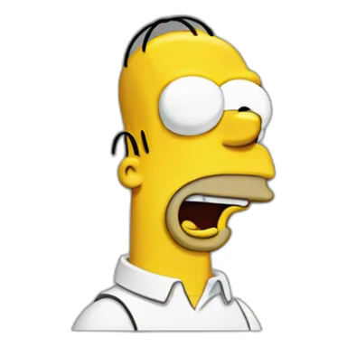 Homer Simpson happy sticker