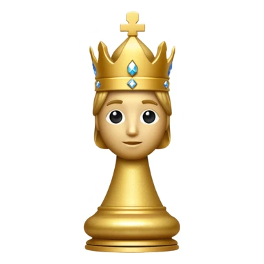 glitter chess piece bishop sticker