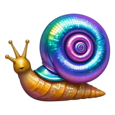 Disco snail sticker