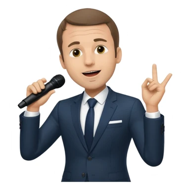 Macron qui tue tung tung tung sahur sticker