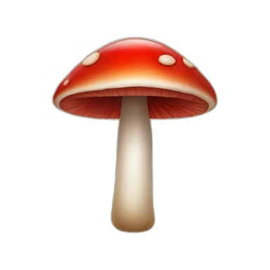 Red eye emoji plus red mushroom emoji sticker