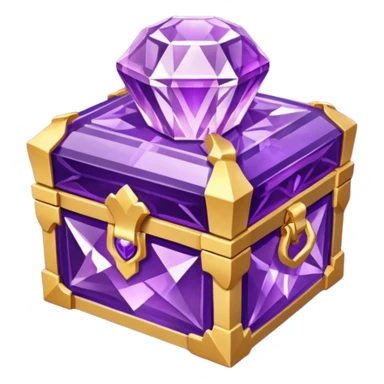 Amethyst chests Gift box sticker