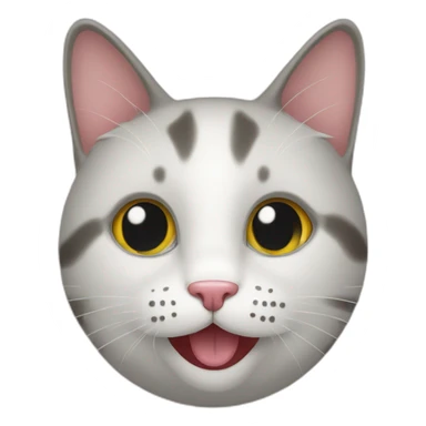 Un chat heureux sticker