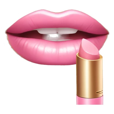 Light pink lip gloss with pink base sticker