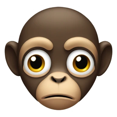 monkey with tear sticker