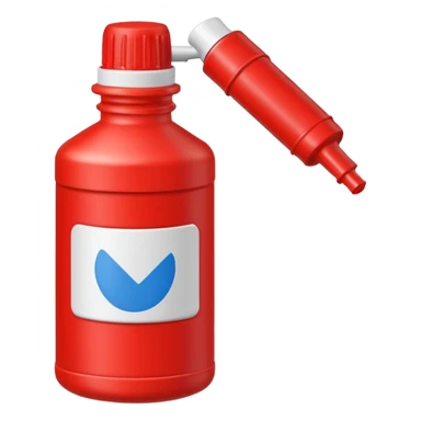 red glue bottle sticker