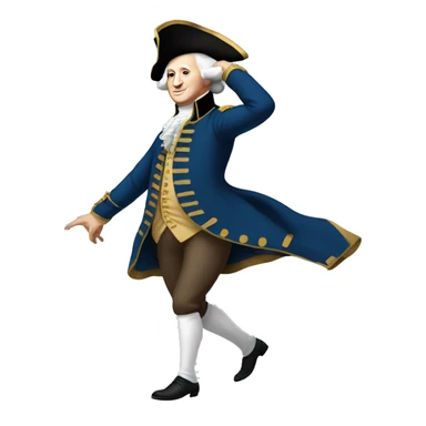 George Washington dancing sticker