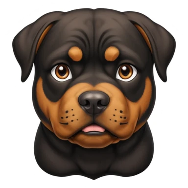 Rottweiler crossed with English bull mastiff  sticker