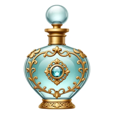 Fancy vintage perfume bottle  sticker