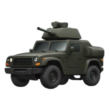 voiture noir armée sticker