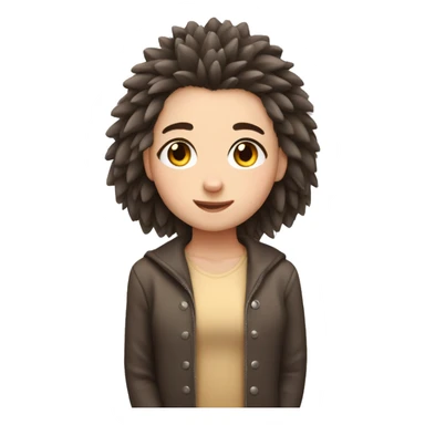 Hedgehog girl person inlove  sticker