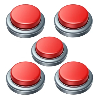 Red button ready to press sticker