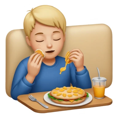 everyday life, food, sleep, work sticker