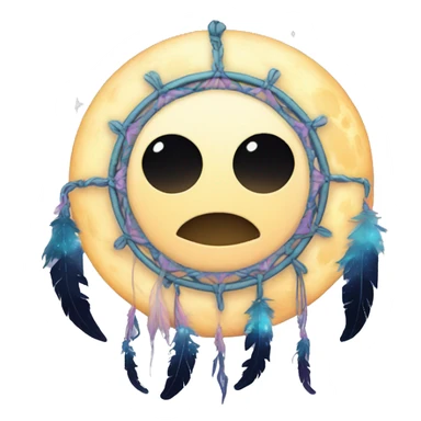 Nebula moon dreamcatcher sticker