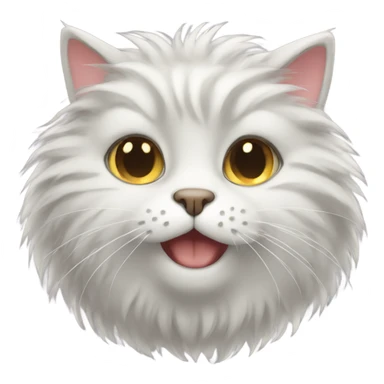 Fluffy cat sticker