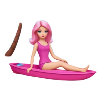 Matisse barbie slop style pink SPAM art landscape sticker