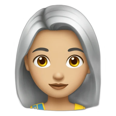 Ukraine girl sticker