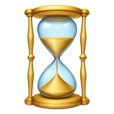 a mix between two emojis - hourglass morphing into checkmark  sticker