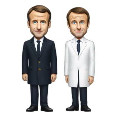 Emmanuel macron embrasse sarkozi sticker