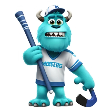 Monsters inc sully hockey sticker
