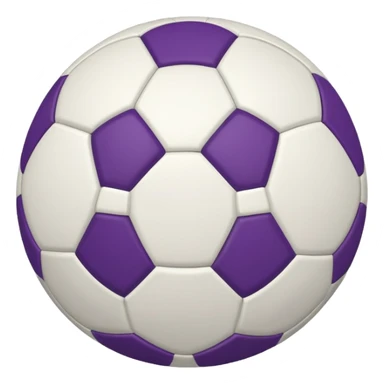 bola de futebol branco e roxa sticker