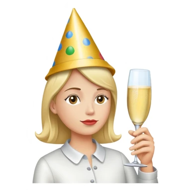 pensive party sticker