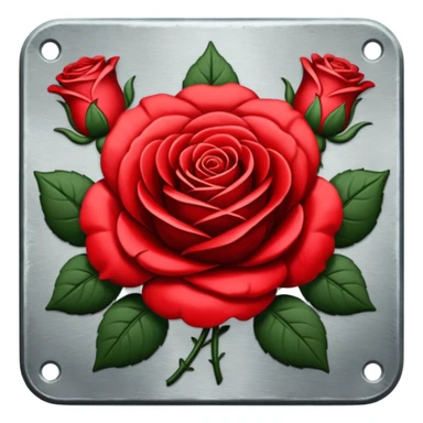 brasão com rosas condessa vermelha sticker