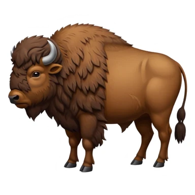 Bison back structure sticker